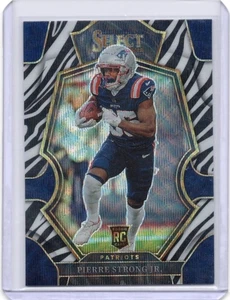 Panini Select 2022 - #168 Pierre Strong Jr Zebra troquelado RC (case Hit, SP) - Imagen 1 de 2