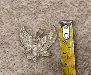 925 Sterlingsilber Amerikanischer Weißkopfseeadler Charm Anhänger USA 1,5" 6,5gr - Bild 1 von 3