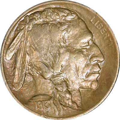 1913-P Type 1 Buffalo Nickel - Image 1 of 2