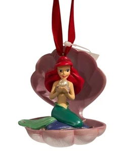 RARE Disney Store Sketchbook Ariel Little Mermaid Clam Seashell Ornament - Picture 1 of 7