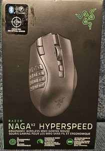 Razer Naga V2 HyperSpeed Wireless Gaming Mouse Bluetooth Programmable - Afbeelding 1 van 6