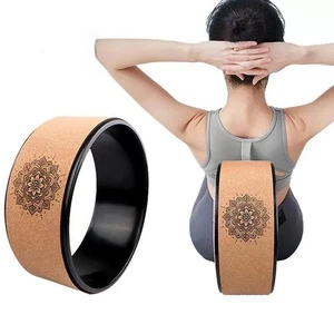 Yoga Wheel Stretcher Fitness Equipment Muscle Massage Indoor Back Roller - Picture 1 of 7