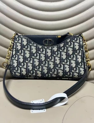 Bolso de Hombro Dior Avenue Monograma Negro 3 en 1 Hobo axilas Foto 1 de 4