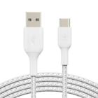 Belkin Boost Charge Braided USB-C to USB-A Cable 1m White - CAB002BT1MWH