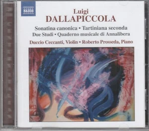 LUIGI DALLAPICCOLA - Complete Works For Violin & Piano NEW/SEALED - Imagen 1 de 2