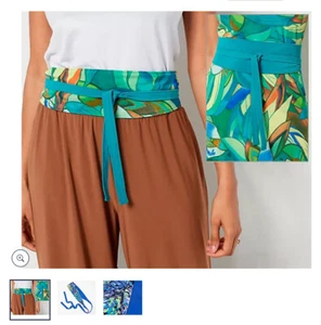 ATTITUDES by RENEE Wendegürtel Como Jersey Obi Wickelgürtel TEAL / SEAGLASS Gr. M/L - Bild 1 von 1