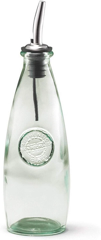 Tablecraft 12 盎司油醋机器人回收 Grn 玻璃、油和醋分配器 — 第 1/1 张图片