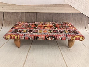 Ottoman for rocking chairs Retro bed step Footstool Foot bench Resting stool - Picture 1 of 11