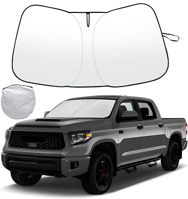 Parabrisas delantero para Toyota Tundra 2007-2021 UV plegable visera cubierta Foto 1 de 4