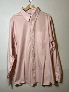 DE COLECCIÓN BROOKS BROTHERS 1818 Hombres 17.5/36-37 Algodón Sin Planchar Ajuste Regular Rosa - Imagen 1 de 10