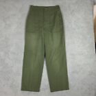 Vintage OG-507 Pants Military Utility Trousers Mens 30 Green Durable Press 80s