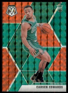 2019-20 Panini Mosaic Mosaic Choice Red and Green #220 Carsen Edwards