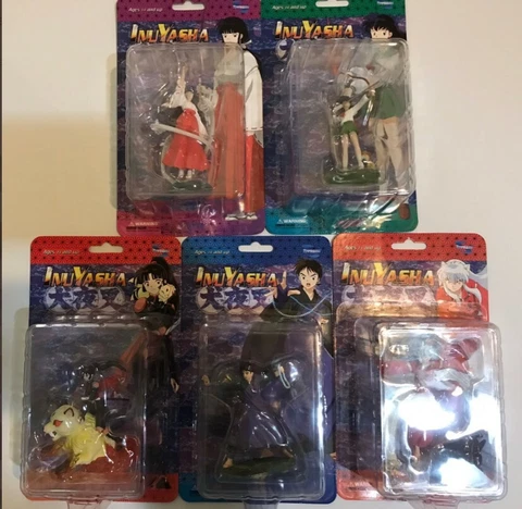 InuYasha Mini Figurines Set of 5 Sango, Miroku, Kagome, InuYasha, Kikyo MOC Cover