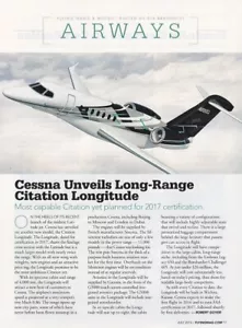 Informe de aeronave Cessna Citation longitud 10/8/2023a - Imagen 1 de 1