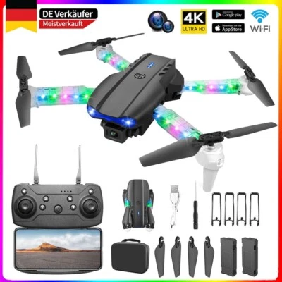 Drohne Mit E99 5G Wifi WiFi FPV GPS Kamera Selfie RC Quadrocopter Drone 2Akkus - Bild 1 von 4