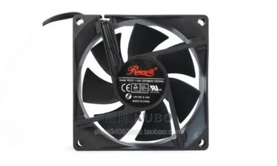 New ROSEWILL 8025 fan 8CM silent fan Motherboard 3pin ROCF-11001 DF0802512SEMN - Image 1 of 4
