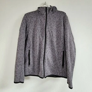 Uniqlo SPRZ NY Moma Special Edition Hooded Jacket Medium Gray Printed Full-Zip - Picture 1 of 8