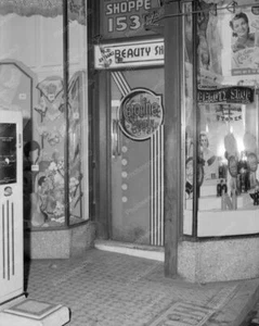 Beauty Shop With Scale & Window Soda Display Vintage 8x10 Reprint Of Old Photo - Picture 1 of 1