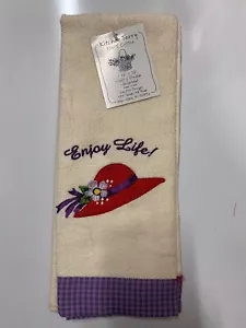 Kay Dee designs kitchen towel terry Enjoy Life V2660 - Picture 1 of 2