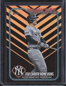 2024 Topps Update Halloween Orange and Black Foil #US241 Anthony Rizzo HL - Picture 1 of 2
