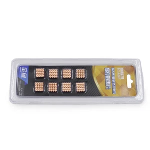 8pcs 13mm*12mm Copper Heatsink for Memory RAM DDR DDR2 DDR3 GPU VGA XBOX Cooling - Picture 1 of 3