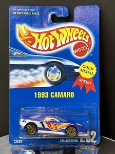 Hot Wheels 1993 Camaro 1/64 Die Cast Car #262 Gold Medal Speed Ultra Hots - Foto 1 di 1