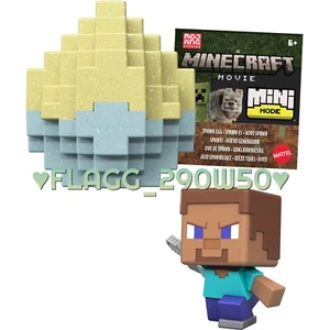Figura de película de Minecraft Jack Black As Steve Spawn Egg Mini modo 2025 ***LEER*** - Imagen 1 de 1