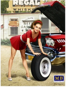 Master Box 24017 - Pin-up series A short stop Girl Kit No 3 1/24 scale model kit - Picture 1 of 12