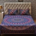 Elephant Mandala Hippie Gypsy Indian Quilt Duvet Cover Bedding Set & Pillow Boho
