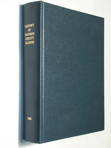 Madison County IL history Illinois 1882 reprint genealogy Edwardsville Alton - Imagen 1 de 1