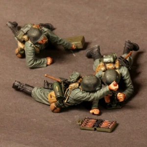 1/35 resin figures model WWII German soldiers 3 man Unassembled Unpainted - Picture 1 of 1