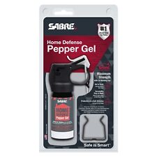 Sabre Pepper Spray Gel Home Self Defense 12 Bursts 18Ft, Wall Mount - HDMK3-G-01