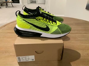 Nike Air Max Flyknit Racer Volt Verde Negro Hombres Zapato para Correr FD4610 700 -Talla 10 - Imagen 1 de 5