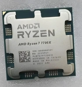 AMD Ryzen 7 7700x Prozessor (5,4 GHz, 8 Kerne, LGA 1718/Sockel AM5) GEBRAUCHT - Bild 1 von 1