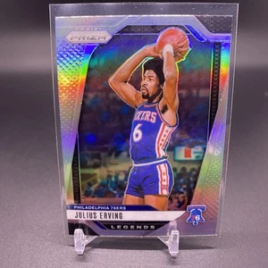 Silver Holo! 🚨2024-25 Panini Prizm Legends Julius Erving Philadelphia 76ers 292 - Picture 1 of 2