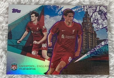 2021-22 Topps Liverpool Liverpool England Tyler Morton /15 Purple Foil RC #35 - Image 1 of 4
