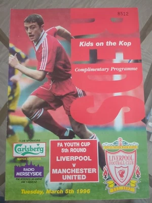 Liverpool V Manchester United 1995/96 Fa Youth Cup 5th Round - Image 1 of 2