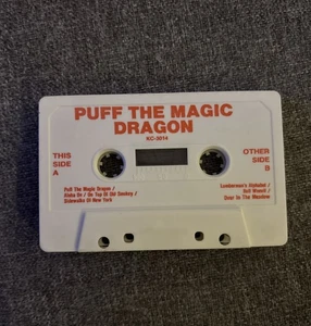 Vtg! Puff The Magic Dragon Cassette Tape - Foto 1 di 5