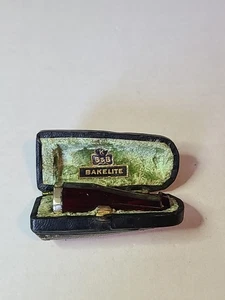 Soporte para cigarros de baquelita KBB con estuche original banda esterlina - Imagen 1 de 9