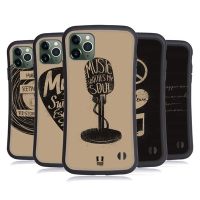 FUNDA HÍBRIDA HEAD CASE DESIGNS POWER OF MUSIC PARA TELÉFONOS APPLE iPHONES Foto 1 de 4