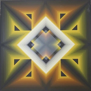 Signiert 1970’s Op Art Hard Edge Geometric Serigraph Print Lev Moross Stella - Bild 1 von 23