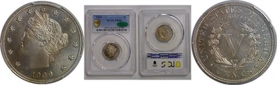 1909 5C Liberty Nickel  PCGS Proof 66  CAC - Image 1 of 3