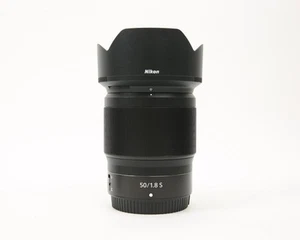 Nikon NIKKOR Z 50mm f/1.8 S Prime Normal-Length Lens with Both Caps and Hood - Picture 1 of 7