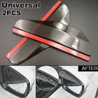 2pcs Car Rear View Wing Mirror Black Sun Visor Shield Rain Board Eyebrow Guard