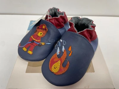 Chaussons Robeez Fire Control Bleu Pompier Bébé 17-18 (0-6 mois) Neuf - Photo 1/4