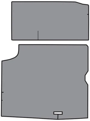 Oldsmobile 442 1964-1965 alfombrilla de maletero - vinilo TM Foto 1 de 2