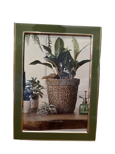 Isaac Jacobs New York ~ Green/Silver Plated Frame ~ Fits 5’’x7’’ Photo