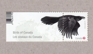 RAVEN = Souvenir Sheet Stamp w/ inscription tab= Birds of Canada 2016 #2929c MNH - Picture 1 of 1