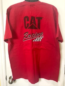 CAT racing shirt size L red Addington Racing the rental store - Picture 1 of 9