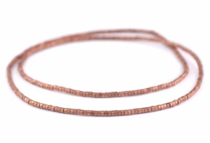 Copper Prism Heishi Beads 3mm 24 Inch Strand - Picture 1 of 3